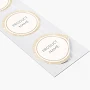 Custom Waterproof Labels | 50 qty | 1" x 1" | VistaPrint | Design: White, Hair Salons, Skin Care, Beauty & Spa, Styles & Themes, Industry
