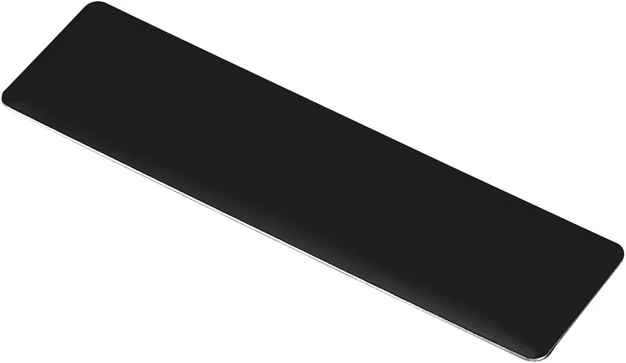 uxcell 20Pcs Metal Name Plate Anodized Aluminium Self Adhesive Sign Black