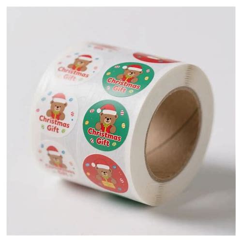 Christmas Label Sticker Roll Self-…