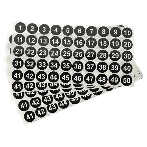 5 Sheets Self-Adhesive Consecuti…