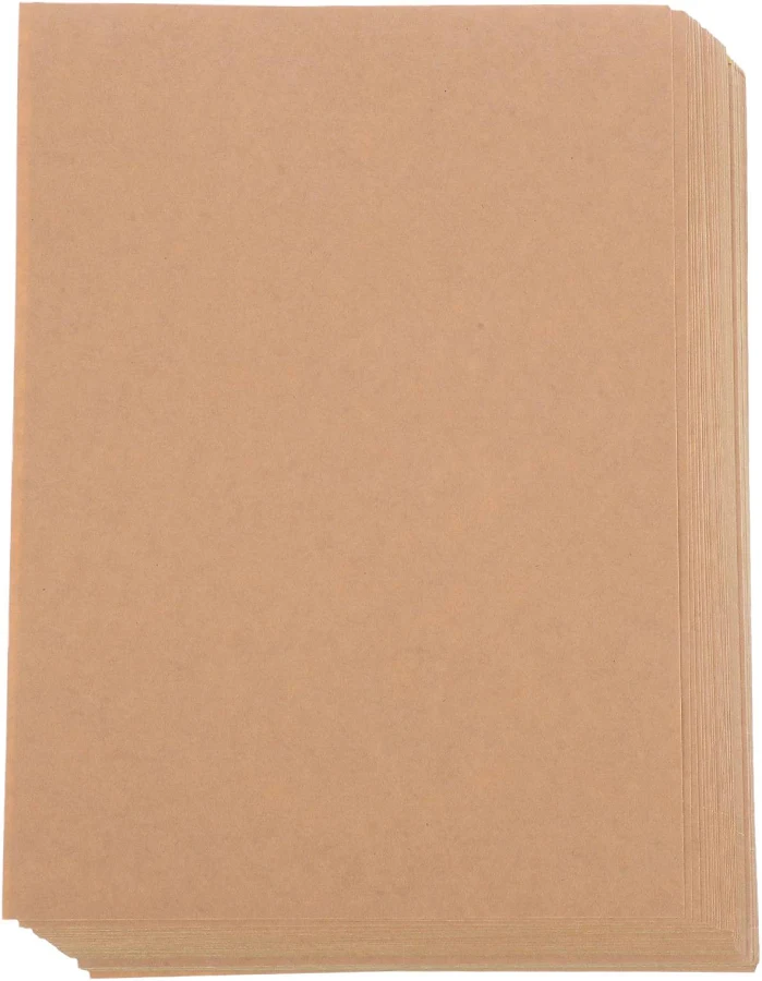 Amosfun A4 Self Adhesive Kraft Paper Printer Labels Sticker for Printing