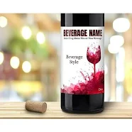 Personalized Custom Wine Labels- Set of 30 Removable and Reusable Wine Labels for Home Winemakers and Brewers- Explosion 3.3x4, Size: 3.3 x 4, Other