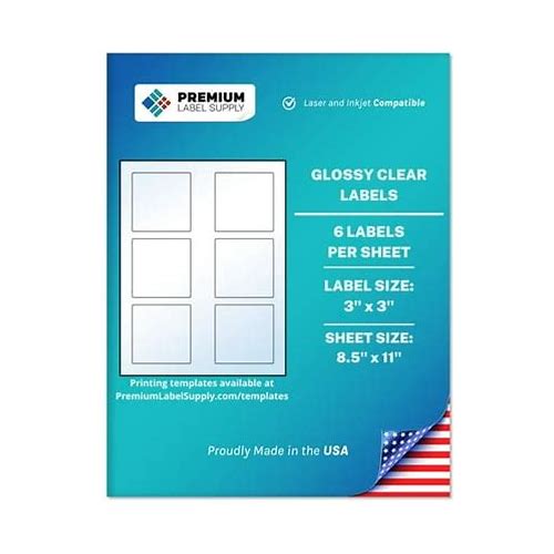 Premium Label Supply Glossy Cle…
