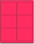 Fluorescent Pink Shipping Labels