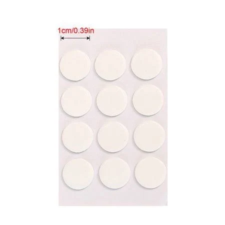 Double Sided Adhesive Dots, Removable Stickers, 12pcs, 1 Set, Size: One size, White