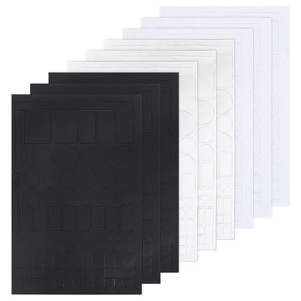 9Pcs 3 Styles PVC Waterproof Self-adhesive Stickers