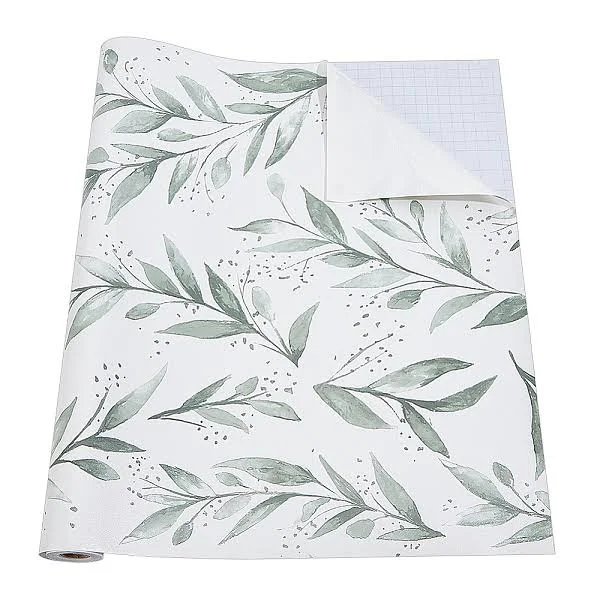 PVC Waterproof Self-Adhesive Decals Leaf Dark Sea Green 445x0.1mm 5m/roll