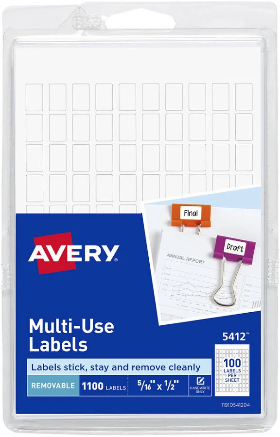 Avery? Removable Adhesive Labels