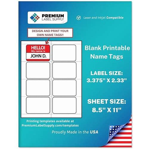 Premium Label Supply Blank Print…