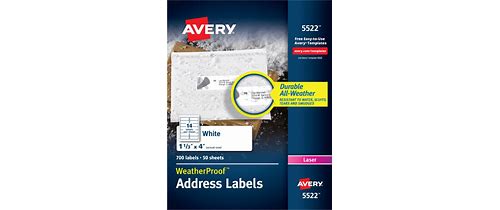 Avery Weatherproof Mailing Label…