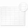 500 Printable Asset Tag Sheets, Laser Printable Barcode Labels Vinyl, 8.5"x11"
