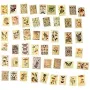 50pcs 50 Styles PVC Plastic Plant Decorative Stickers Sets