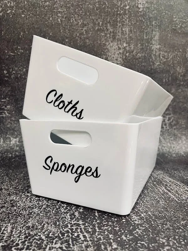 Personalised vinyl labels, stickers, decals, name, storage, pantry, party, gift, glass custom labels.