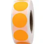 InStockLabels Fluorescent Orange 3/4" Color Coding Labels