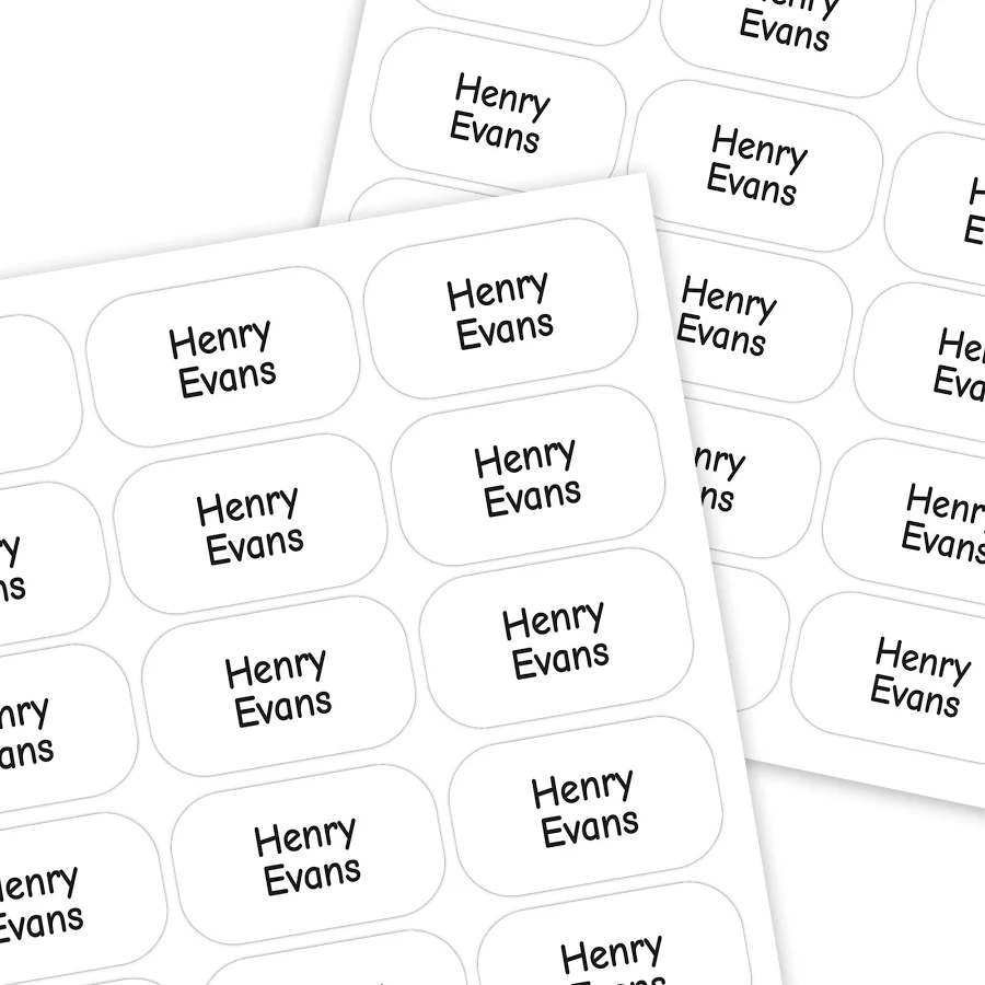 Stikins Peel and Stick Clothing Labels - 60 Count