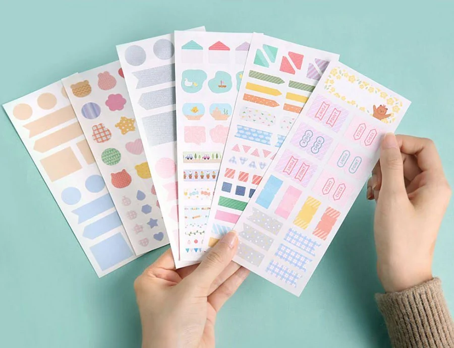 Satin Deco Label Sticker Pattern Index