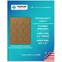 Premium Label Supply Brown Kraft Sticker Round Labels 2.5 inch Circle Laser/Inkjet Compatible (9 Labels/Sheet), 25 Sheets 225 Total Adhesive Labels,