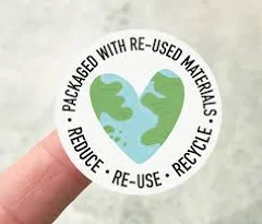 Recycled Packaging Stickers, Eco Friendly Packaging Stickers, Small Business Stickers, Personalised Business Stickers, Eco Friendly Stickers