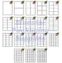 Address Labels White A4 Sheets Sticky Self Adhesive for Inkjet / Laser Printer