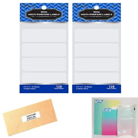 AllTopBargains 256 Blank White Labels
