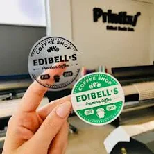 1000 Pieces 3" Custom Clear Vinyl Label | Bulk Personalized Labels | Clear Logo Stickers | Coffee Clear Stickers | Bottle Cup Stickers