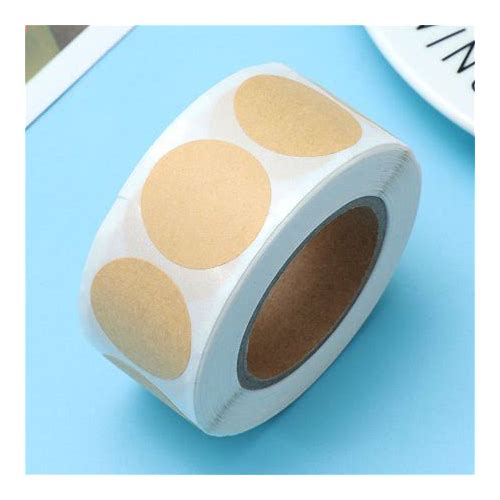 Frcolor Kraft Paper Labels Round …