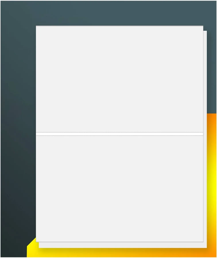 8.5" x 5.5" Half Sheet Matte Shipping Labels for Laser & Inkjet Printers
