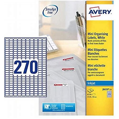 Avery J8659-25 Self-Adhesive Mi…