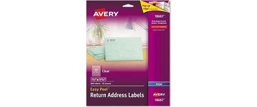 Avery Matte Clear Easy Peel Maili…