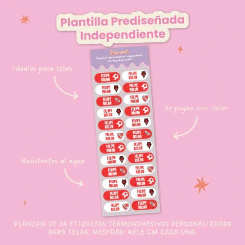Independiente Labels For Fabric