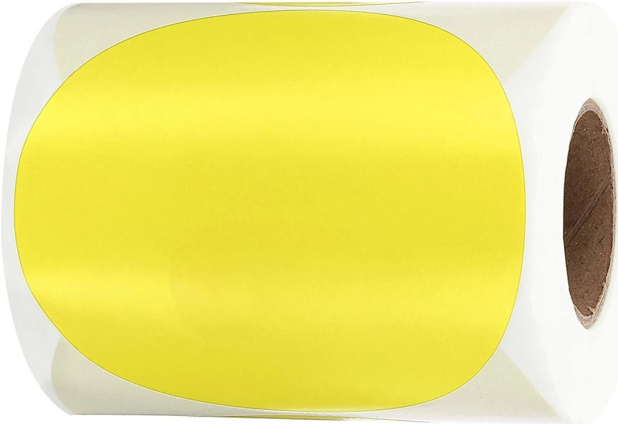 Unique Bargains 4 Inch Round Thermal Label Stickers
