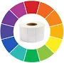 4" x COLORED Labels 3 INCH CORE Thermal