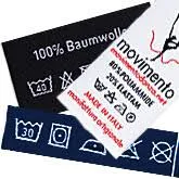1000 woven Wash Care Labels