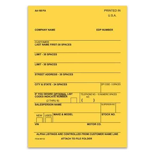 Automotive Vehicle Deal Labels - …