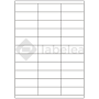 White paper self-adhesive labels 70x25,4 mm, on A4 sheet, for laser and inkjet printing