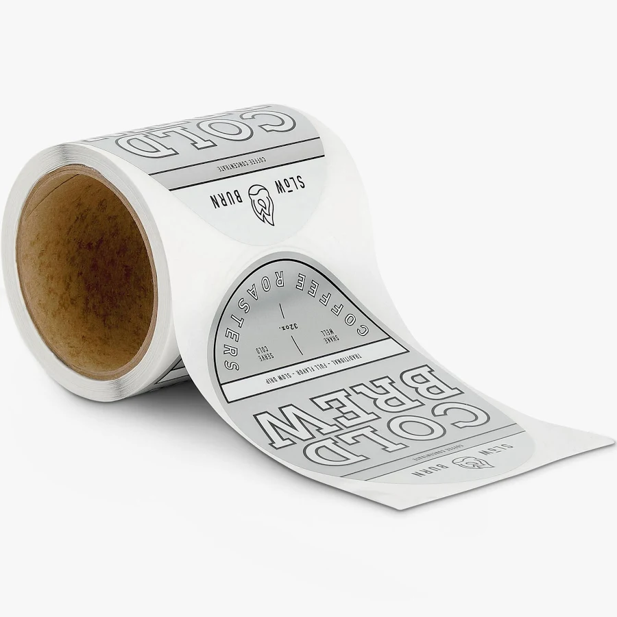 Oval Roll Labels