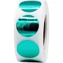 Metallic Green Labels 3/4" Round QTY 500 | Wholesale Labels | InStockLabels