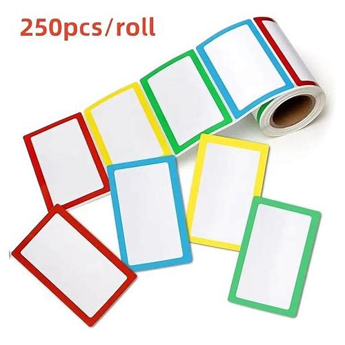 250Pcs Waterproof Blank Sticker…