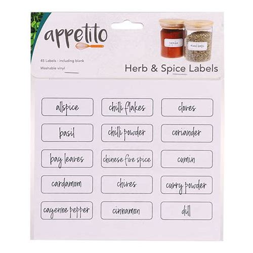 Appetito Herb & Spice Labels (Pa…