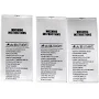 Muka 100 Pcs Wash Label Custom Care Label Laundry Label Printed Garment Instructions Label Pre-cut Clothing Label - Polyethylene, Poly Ribbon - Sample