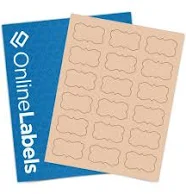 2.2441" x 1.2992" Decorative Labels