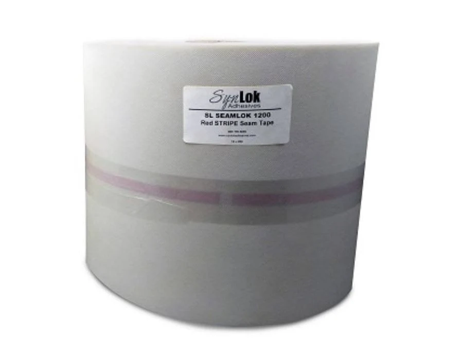 SynLok Adhesives Red Stripe Turf Adhesive Seaming Tape Roll 12"x200'