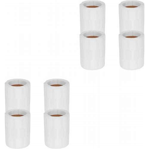4 Rolls Blank Price Stickers: Pape…