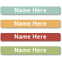 Personalized Earthy Mini Name Labels | Stick-On Labels for School & Lunchboxes