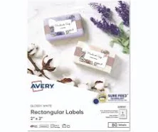 Avery Glossy White Labels 2