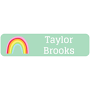 Name Bubbles Rainbows Personalized Name Labels