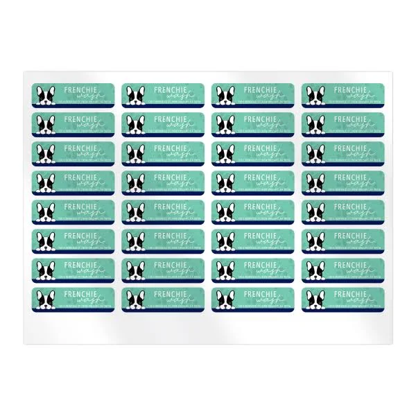 Taylor Corporation Personalized Custom Printed, Return Sheet Address Labels, White, 2-1/2" x 3/4", 32 Labels Per Sheet, 4 Sheets Per Pack