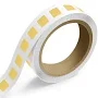 Jam Paper Gold Foil 1 x 1 inch Roll of Square Labels