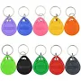 100pcs/lot TK4100 125khz RFID Keychain Stickers Card Tag Key ID Keyfob Door Entry Access Control