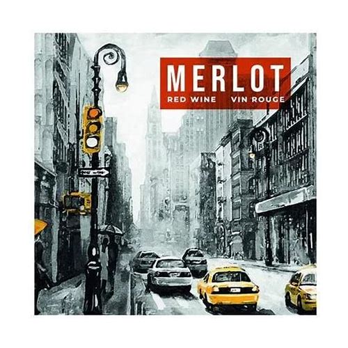 MERLOT WINE BOTTLE LABEL…